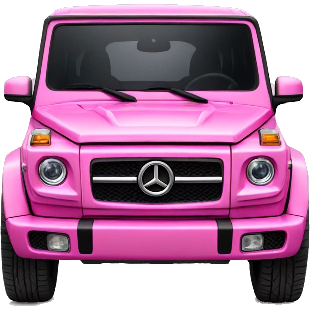 Pink gwagon front view emoji