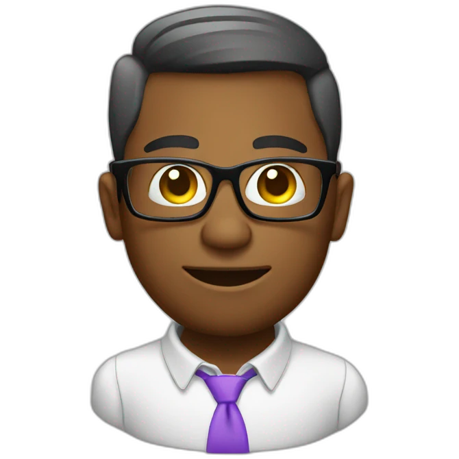 nerd computer emoji