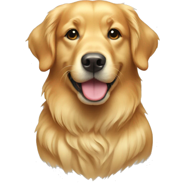 rainbow golden retriever emoji