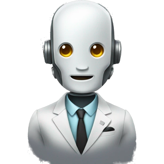 robot in a suit emoji