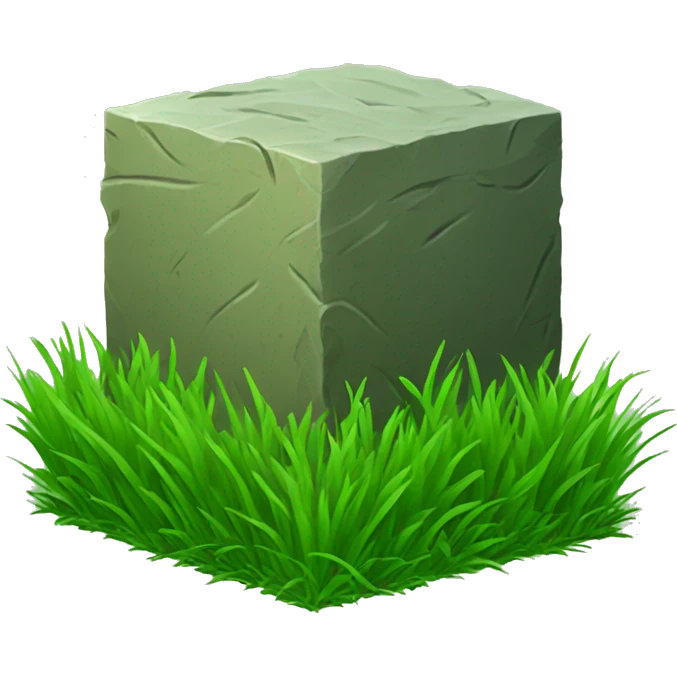 Grass block emoji