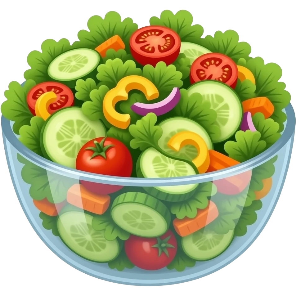 Vegetable salad emoji