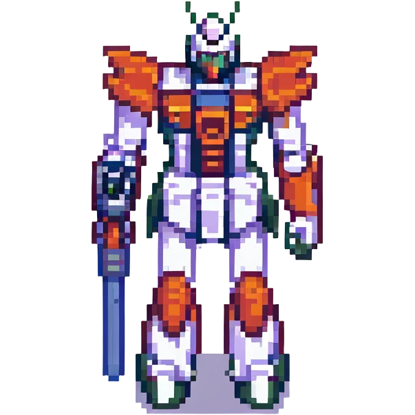 Gundam, no background emoji