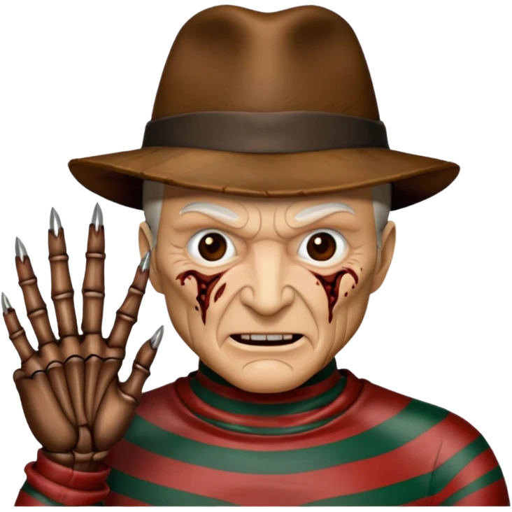 glitter freddy krueger emoji