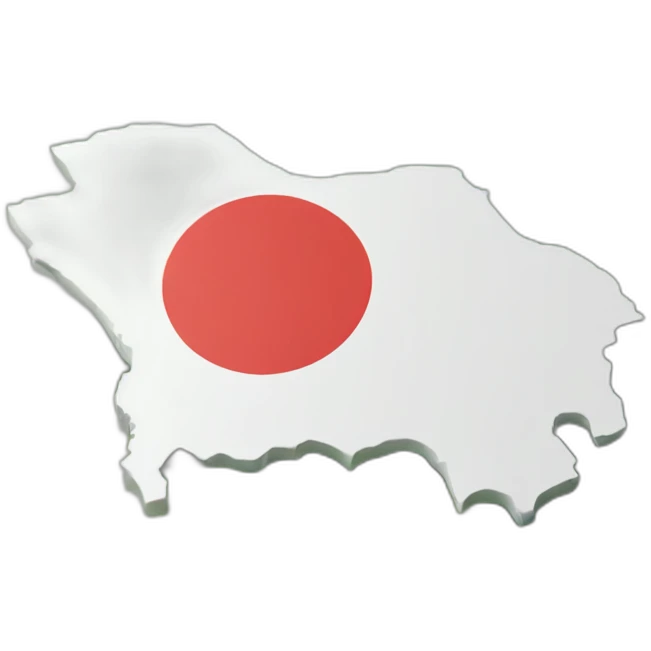 Taiwan map and flag in 3 dimensions emoji