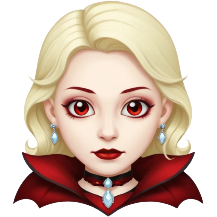 VAMPIRE WEARING EARRINGS 
 emoji