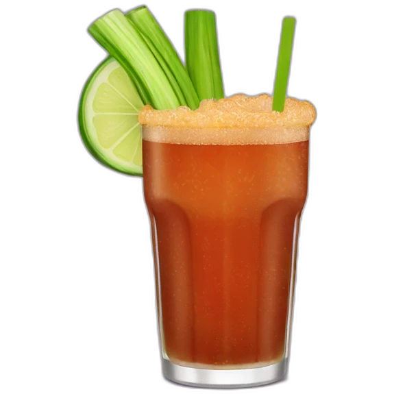 michelada with celery emoji