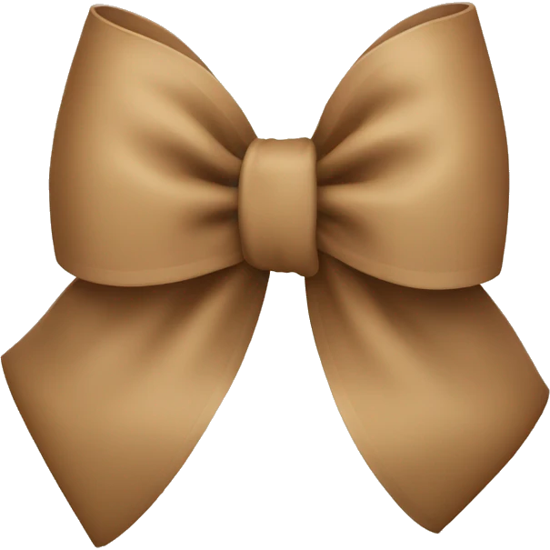 Light Brown bow  emoji