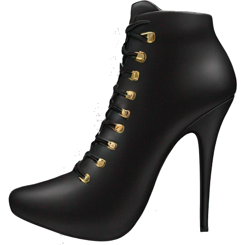 black stiletto heel boots emoji