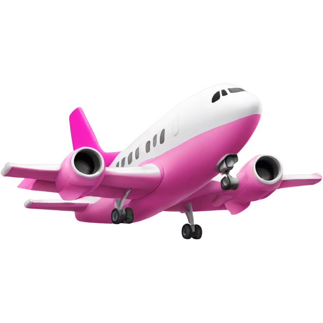 pink airplane emoji