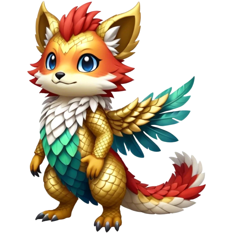 Chibi Anthro Sona Fantasy Fakemon Full Body emoji