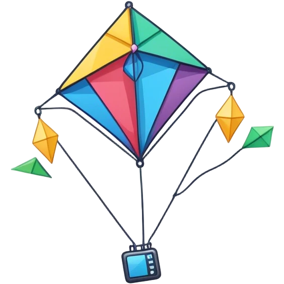 make a sticker or emoji with a KITE AI theme emoji