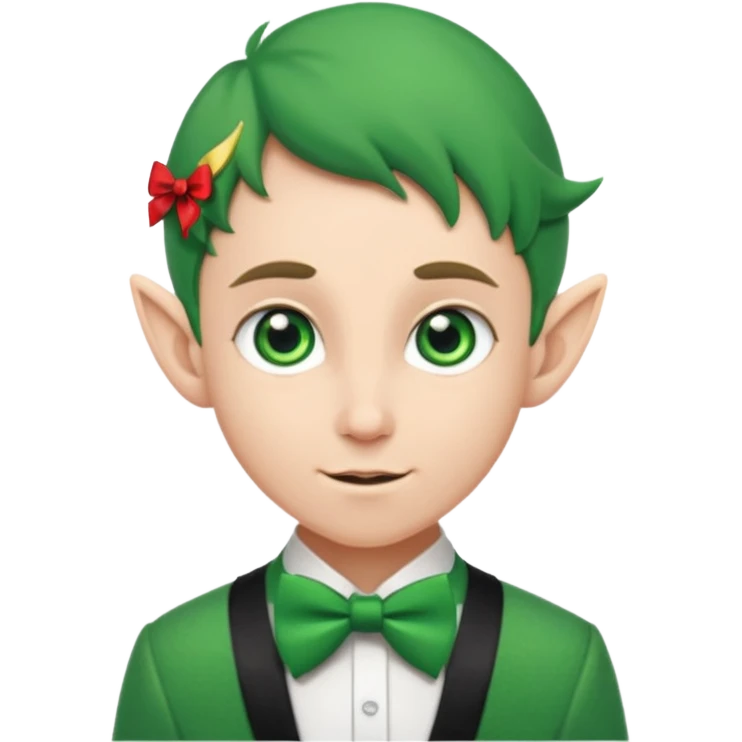 elf with bow tie emoji