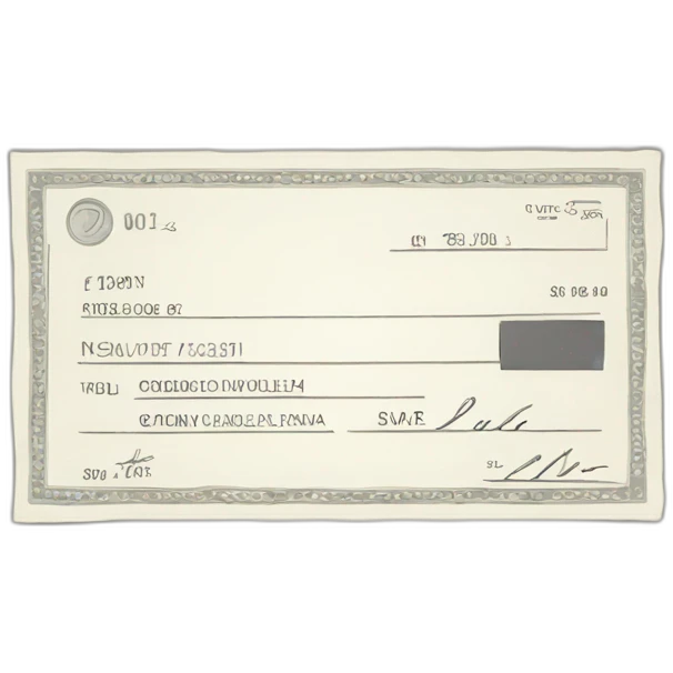 cheque emoji