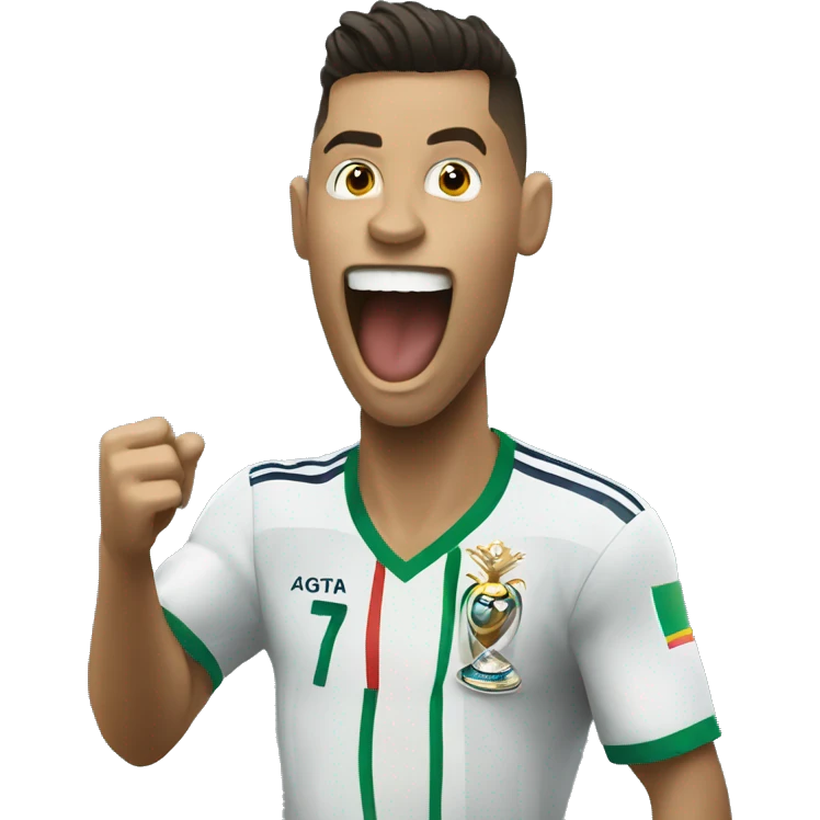 Ronaldo winning world cup emoji