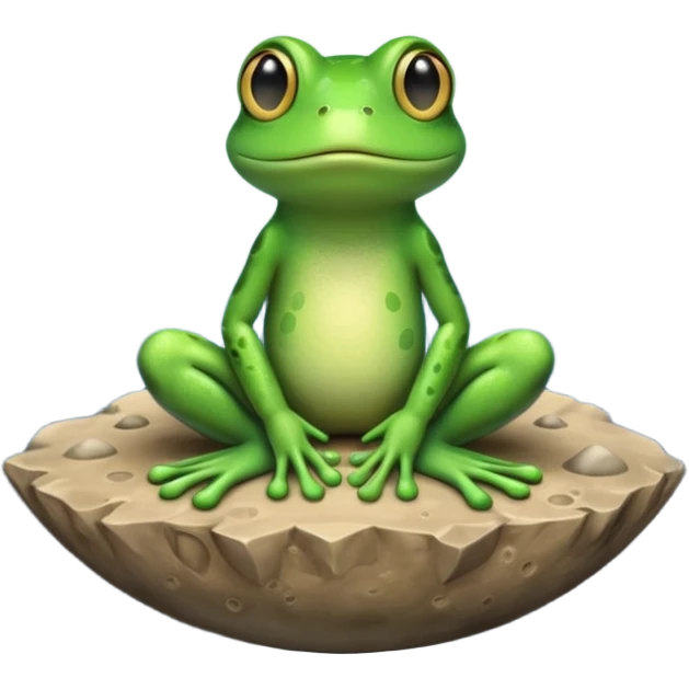 Frog on the moon emoji
