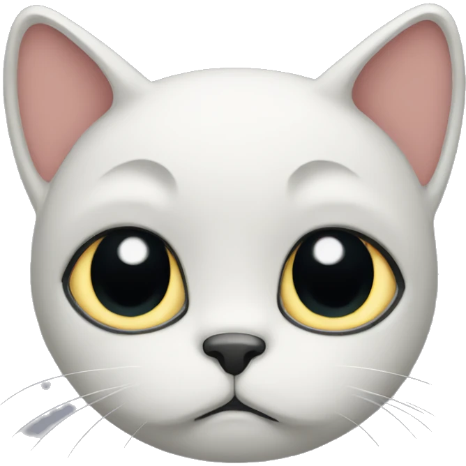 A sad cat emoji