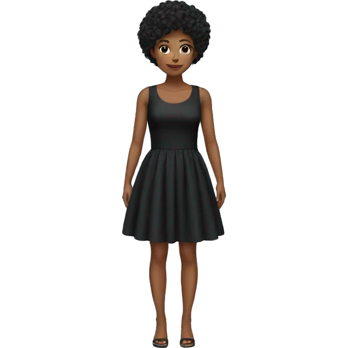 cool black dress emoji