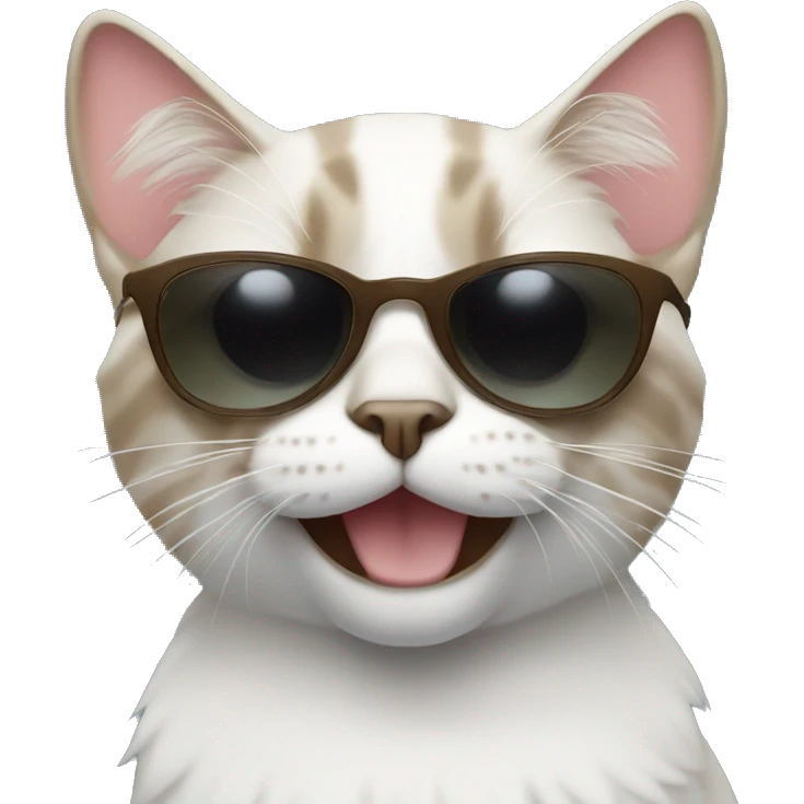 Cat with sunglasses emoji