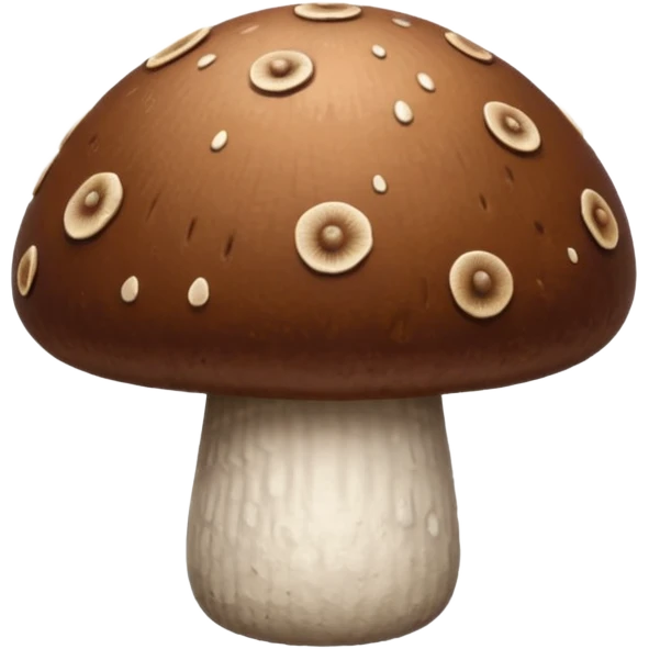Choco Boy mushroom, back view emoji