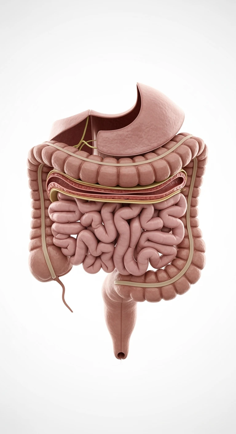 intestino umano anatomico, isolata su sfondo bianco emoji