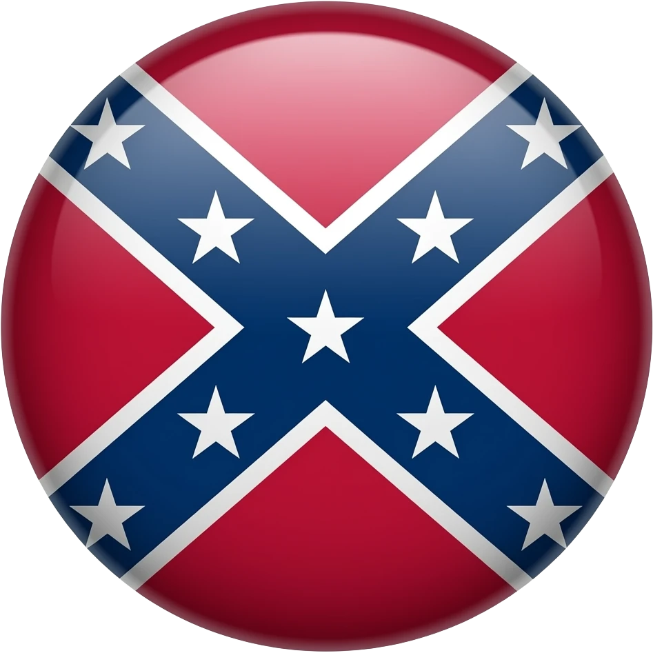 Confederate flag 13 stars emoji
