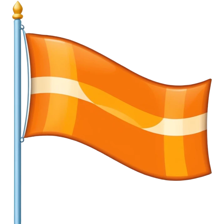 I want a flag made up of orange, light brown, white, sky blue, and blue. emoji