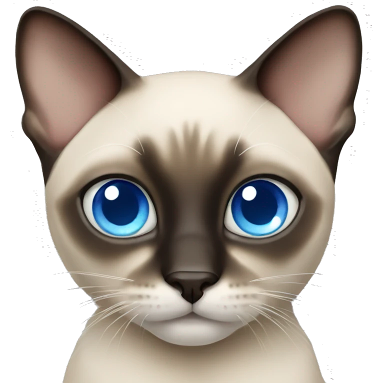 siamese cat with blue eyes emoji