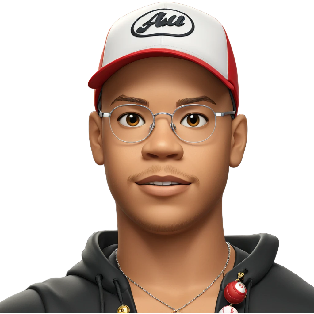 boy in baseball cap jewelry emoji