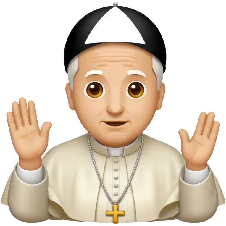 pope emoji just his face emoji