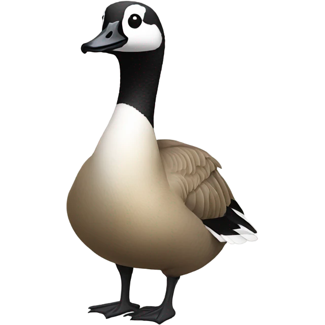 Canadian goose holding a beer emoji