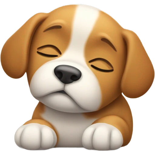 Dog sleeping  emoji