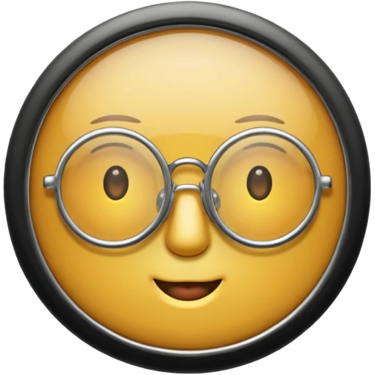 Monocle glasses emoji