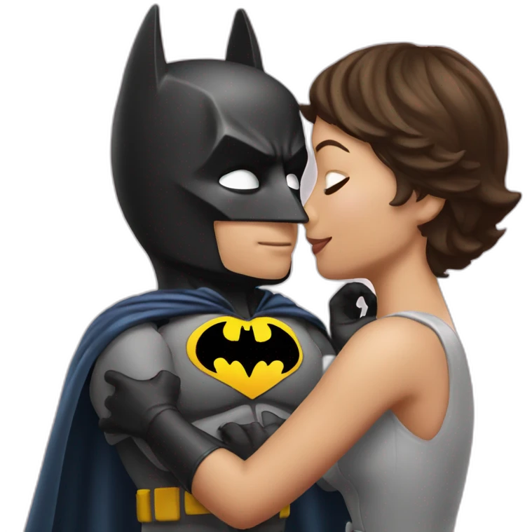 Batman kissing heart emoji