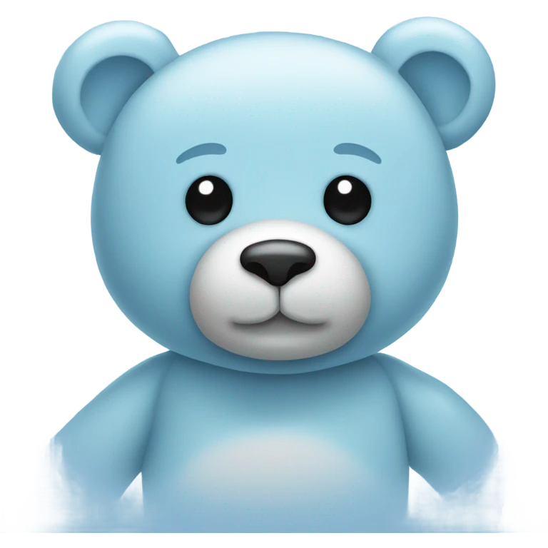 Light blue teddy bear emoji