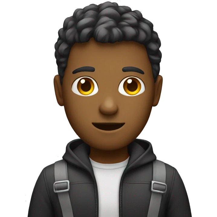 coder with a blank emoji