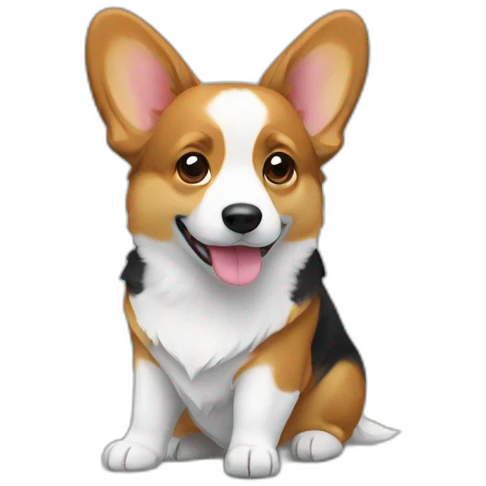 corgi pembrok tricolour emoji