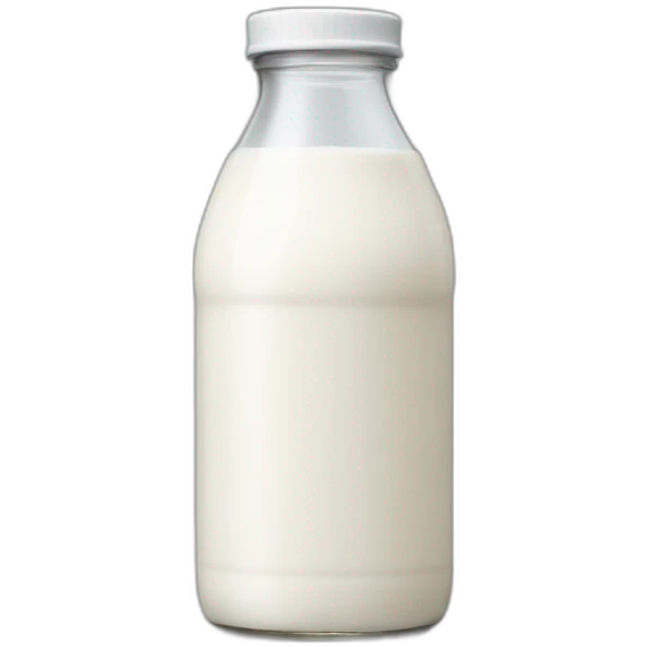 A formula bottle of milk emoji