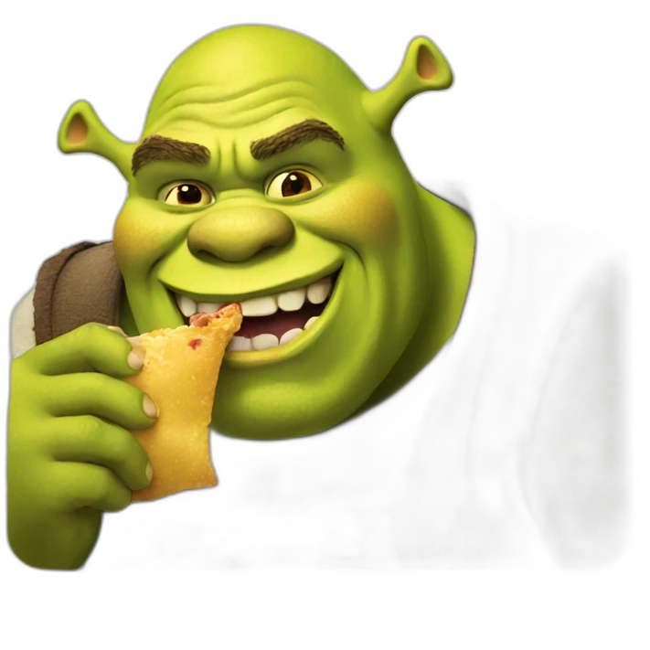 shrek eating emoji