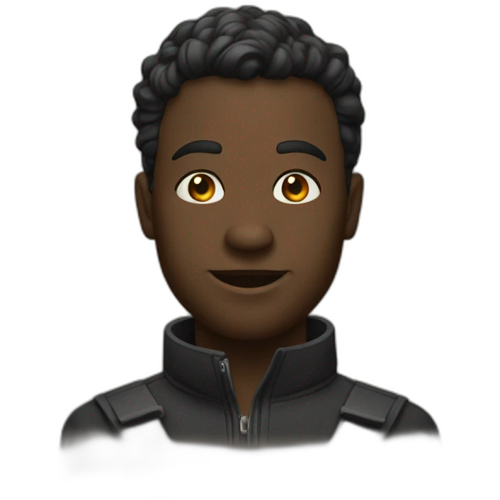 Chat réaliste noir emoji