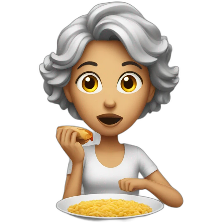 Hungry mom emoji
