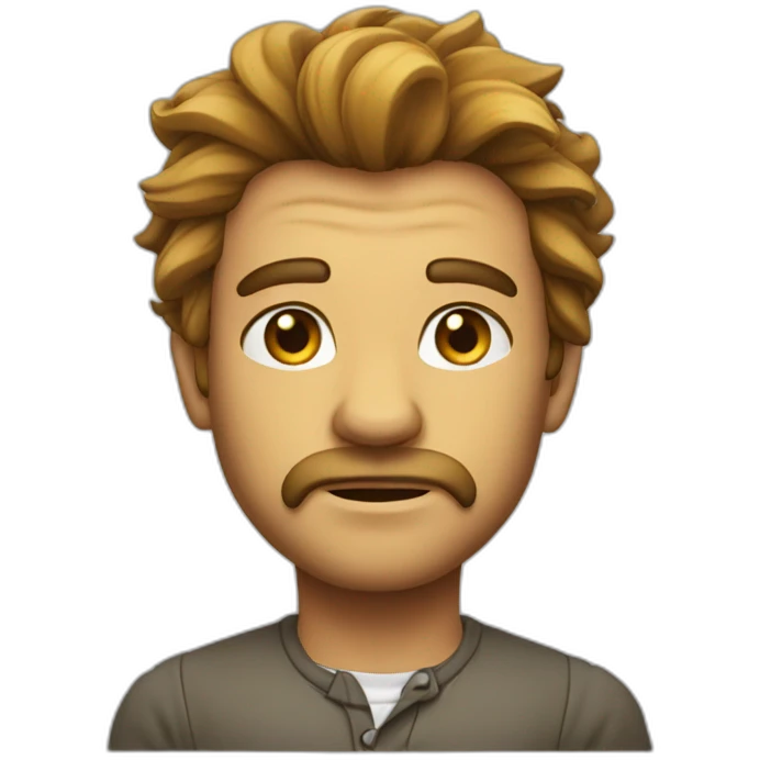 Homme tête de lion emoji