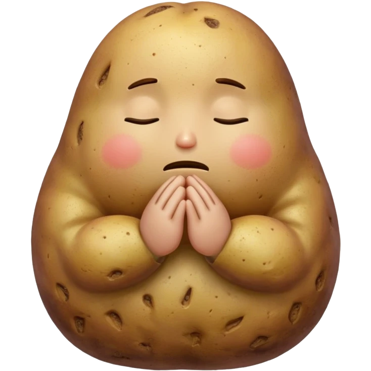 Potato praying  emoji