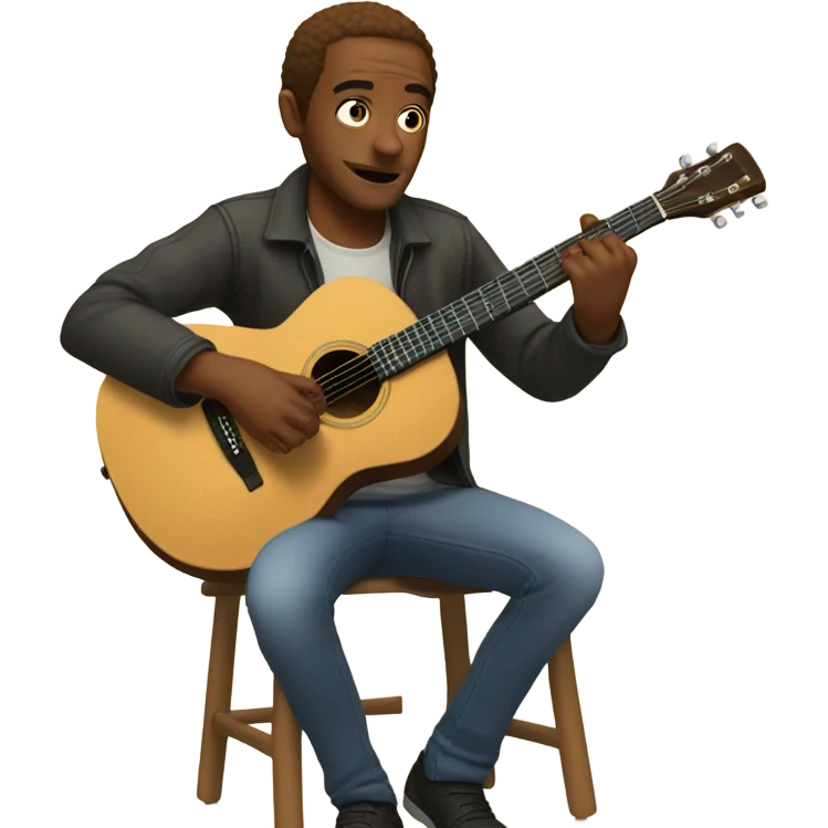 trey playing guitar emoji