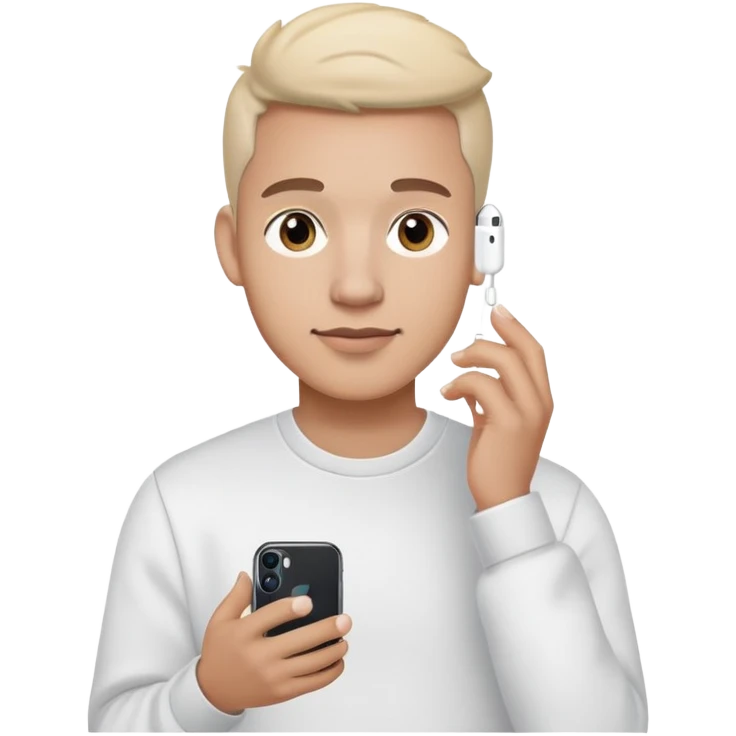 iphone and airpods guy emoji