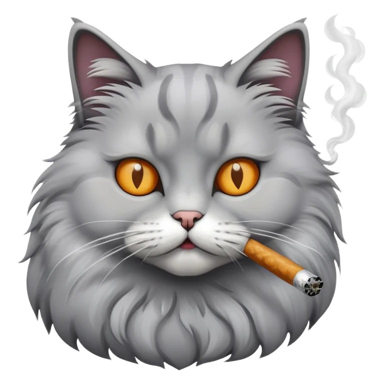 cat smoking  emoji