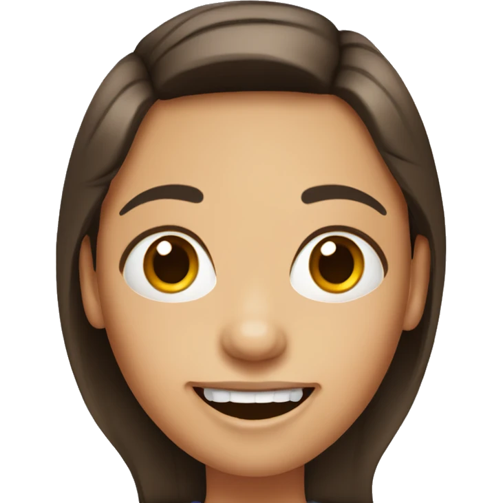 Hick brunette with missing front tooth emoji