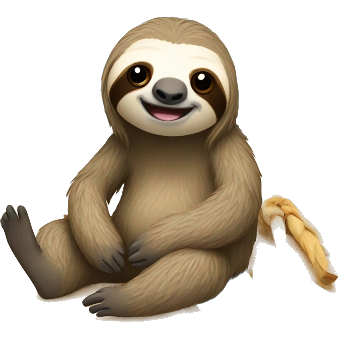 Sloth on a beach emoji