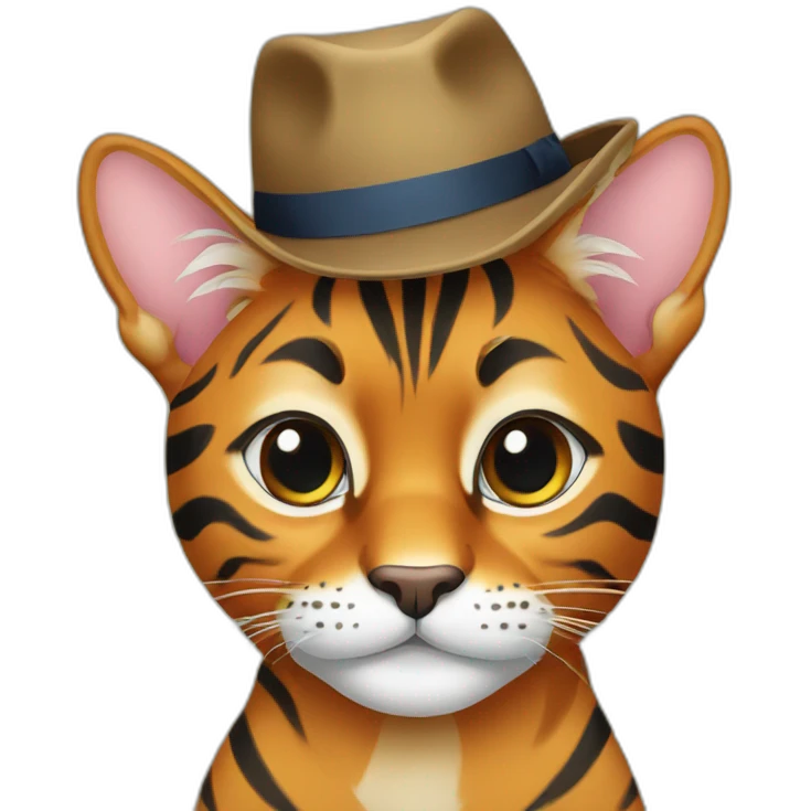 bengal in hat emoji