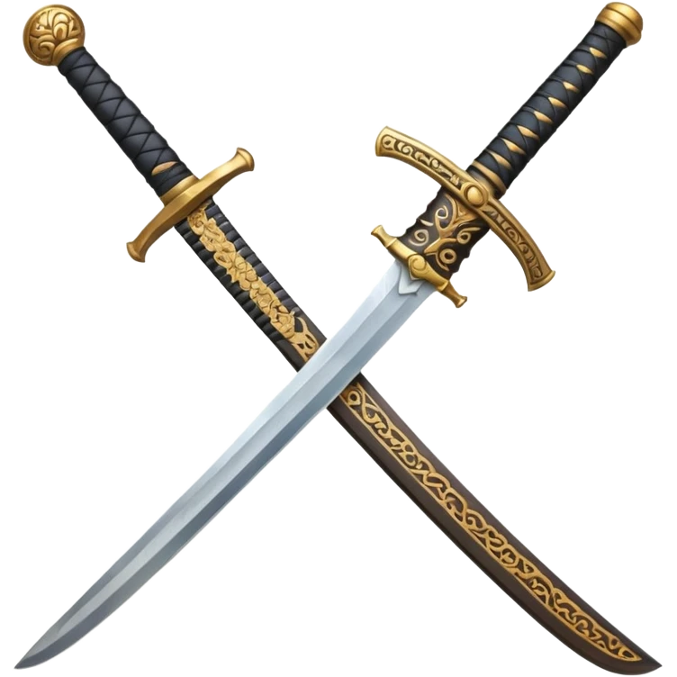 An ancient samurai sword emoji